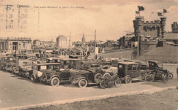 CPA - Belgique - Ostende - Les Autos Attendant La Sortie Des Courses - Edit.Nels - Imprimerie A. Tamnèse - Oblitéré 1925 - Oostende