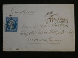 BM10  FRANCE  BELLE LETTRE 1858  TOULOUSE    +N°14 +AFFRANCH.  INTERESSANT++++ - 1853-1860 Napoleone III