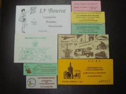 LOT DE 9 CARNETS PRIVES DIFFERENTS DES ANNEES 1990/2000 ** - Sonstige & Ohne Zuordnung