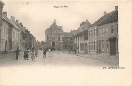 CPA - Belgique - Peer - Place De Peer - Précurseur - Edit. Ph. Mahieu Smets - Animé - Oblitéré Bourg Leopold 1905 - Peer