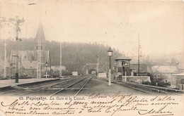 CPA - Belgique - Pepinster - La Gare Et Le Tunnel - Précurseur - Oblitéré Verviers 1904 - Pepinster