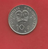 10 Francs Polynésie Française 1975  Voir Les 2 Photos - Frans-Polynesië