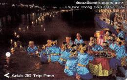 Thailand BTS Card  Ticket  Train  Loy Kra Thong Festival - Eisenbahnen