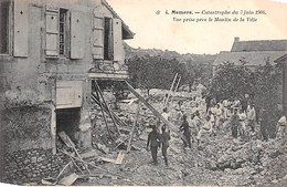 Mamers      72       Catastrophe  Juin 1904: Moulin De La Ville  Décombres     N° 4   (voir Scan) - Mamers