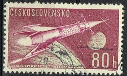 AST 197 - TCHECOSLOVAQUIE N° 1211 Obl. Cosmos - Airmail