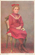 CPA - Carte Illustrée - Christo Kutew - Biale Gozdziki - Pinted In Galicya - Jeune Fille En Robe Rouge Assise - Other & Unclassified