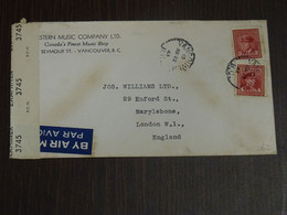 Canada 1943 Civil Censorship Examiner Mail VF - Cartas