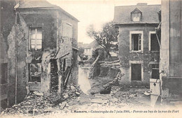 Mamers      72       Catastrophe  Juin 1904:   Dégâts. Percée Bas Rue Du Fort       N° 6   (voir Scan) - Mamers