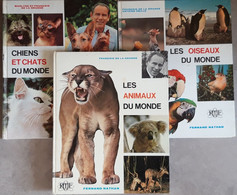 3 Livres: Les Animaux Du Monde, Les Oiseaux Du Monde, Chiens Et Chats Du Monde - Wholesale, Bulk Lots