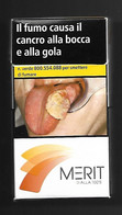 Tabacco Pacchetto Di Sigarette Italia - Merit 4 Gialla 100 S  Da 20 Pezzi - Vuoto - Sigarettenkokers (leeg)
