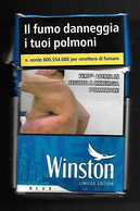 Tabacco Pacchetto Di Sigarette Italia - Winston Blue Limited Ed. Da 20 Pezzi N.6 - Vuoto - Empty Cigarettes Boxes