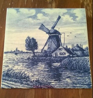 Carreau Delft Blauw. Peint à La Main. 15 Cm/ 15 Cm. Made In Holand. - Delft (NLD)