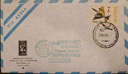 A) 1965, ARGENTINA, FIRST - PHILATELIC DAYS - RIOPLATESES". AERIAL, CIRCULATED IN BUENOS AIRES, XF - Cartas & Documentos