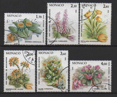 Monaco - 1985  - Flore   - N° 1461 à 1466   -  Oblitérés - Used - Oblitérés