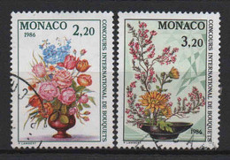 Monaco - 1985  - Concours De Bouquets   - N° 1497/1498   -  Oblitérés - Used - Oblitérés