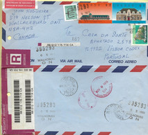 STAMPS -TIMBRES - FRANCOBOLLI - BRIEFMARKEN - CANADA - LETTRE EXPRESS PAR AVION POUR PORTUGAL - TIMBRES DIVERS - Lettres & Documents