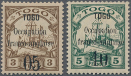 Deutsche Kolonien - Togo - Französische Besetzung: 1914, 05 (C) Auf 3 Pf Kaisery - Kolonie: Togo