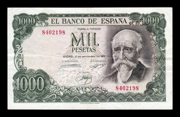 España Spain 1000 Pesetas José Echegaray 1971 Pick 154 Sin Serie Mbc Vf - 1000 Peseten