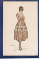 CPA BOMPARD Illustrateur Italien Art Déco Femme Woman écrite 928-5 - Bompard, S.