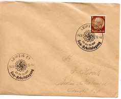 56521 - Deutsches Reich - 1937 - 3Pfg Hindenburg EF A DrucksBf LEIPZIG - GAU-ARBEITSTAGUNG ... -> Berlin - Storia Postale