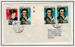 BRITISH ANTARCTIC TERRITORY - 1983 Cover To UK Used At HALLEY. Addressed To UK Bearing 1 1/2d (x3)  (**) - Covers & Documents