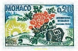 96909 MNH MONACO 1962 15 ANIVERSARIO DE LA SOCIEDAD DE LA ESCLEROSIS MULTIPLE - Altri & Non Classificati