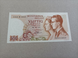 Billete De Belgica De 50 Francos, Año 1966, UNC - 50 Franchi