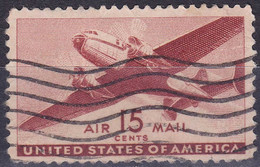 Etats-Unis (Poste Aérienne) YT 29 Mi 503A Sn C28 Année 1941 (Used °) Avion - 2a. 1941-1960 Gebraucht