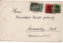 56535 - Deutsches Reich - 1923 - 75.000M/1000M MiF A Bf TRIER -> Muencheberg - Brieven En Documenten