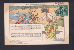 Illustr. Henri Boutet Chansons De Grand Mere A Ma Main Droite J'ai Un Rosier Chanson Francaise Pub Phosphatine Falieres - Boutet