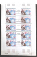 Polynésie 1990 N° Feuille 364A X 5 ** Général, Charles De Gaulle, Océan Pacifique, Mururoa, Nucléaire, OTAN, WW2 Algérie - Neufs