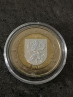 2 EURO HOLOGRAMME LETTONIE 2016 VIDZEME SOUS CAPSULE / LATVIA EUROS - Lettland