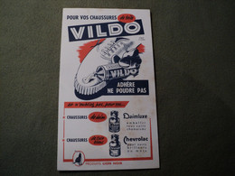 BUVARD VILDO. 1955 POUR VOS CHAUSSURES DE TOILE ADHERE NE POUDRE PAS... - Schuhe