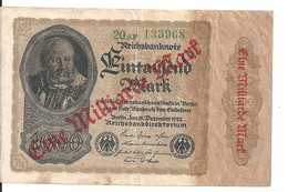 ALLEMAGNE 1 MLLIARDE MARK 1922 VF+ P 113 - 1 Milliarde Mark