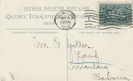 Canada Carte Postale Québec Pour L'Allemagne 1908 - Lettres & Documents