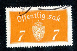 20 Norway 1933 Scott O-11a Typo 34mm  (Offers Welcome!) - Dienstmarken