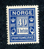 24 Norway 1922 Scott J-10 M* (Offers Welcome!) - Unused Stamps