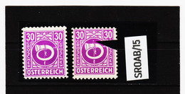 SROAB/15 ÖSTERREICH 1945 Michl 732 PLATTENFEHLER " Weißes RINGELCHEN " ** Postfrisch - Abarten & Kuriositäten