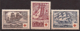 FINLANDIA - Fx. 3528 - Yv. 189/91 -  Cruz Roja - 1937 - * - Unused Stamps