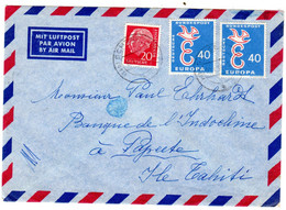 Lettre  D' ALLEMAGNE Envoyée à PAPEETE TAHITI - Briefe U. Dokumente