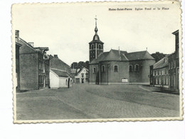 Haine Saint Pierre Eglise Fond Et La Place - Manage