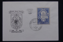 SARRE - Enveloppe FDC En 1953 - Journée Du Timbre  - L 138965 - FDC