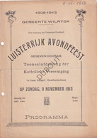 Wilrijk - Luisterrijk Avondfeest - Toneelafdeling 1913  (V2162) - Programme