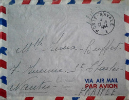 C 21 Lettre Cachet Poste Navale Saigon - War Of Indo-China / Vietnam