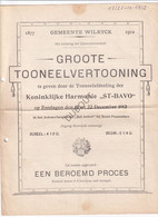 Wilrijk - Groote Toneelvertooning Koninklijke Harmonie St Bavo 1912  (V2157) - Programme