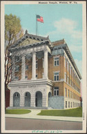 Masonic Temple, Weston, West Virginia, 1950 - Curt Teich Postcard - Andere & Zonder Classificatie