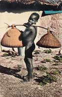 Togo - Native Boy W Baskets - Togo