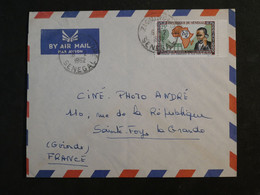 BM11  SENEGAL  BELLE  LETTRE   1963  PETIT BUREAU A STE FOY FRANCE +AFFRANCH. INTERESSANT++++ - Sénégal (1960-...)