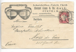 Allemagne FÜRTH I. B Schutzbrillen - Fabrik Fürth Lunettes 1906  ....G - Furth