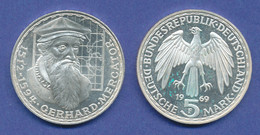 Bundesrepublik 5DM Silber-Gedenkmünze 1969, Gerhard Mercator - 5 Mark